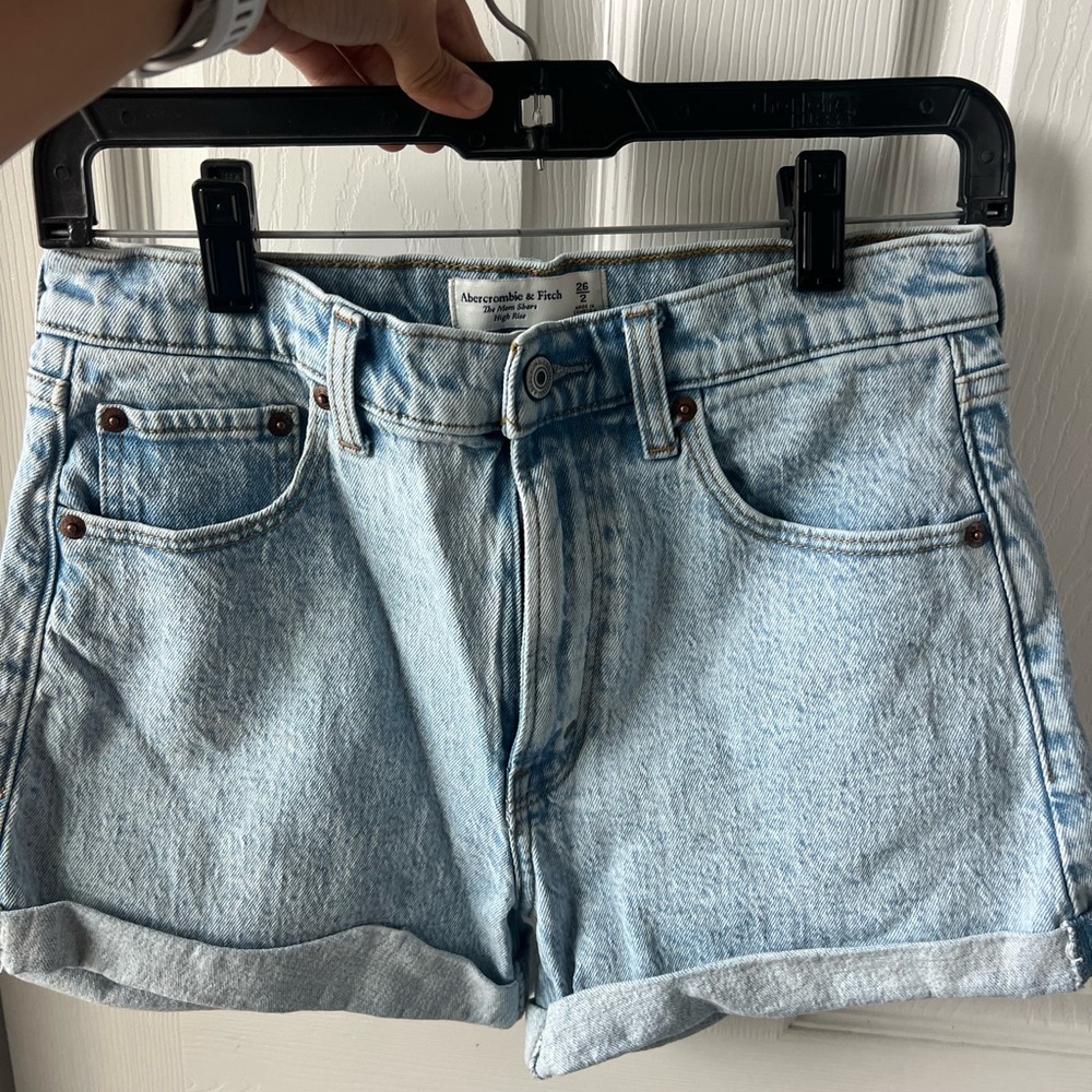 Abercrombie & Fitch Light Blue Jean Shorts